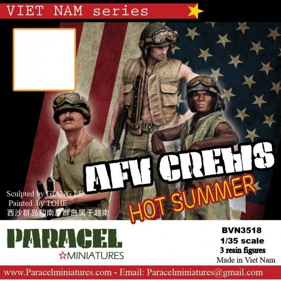 1/35 Vietnam War US AFV Crews in Hot Summer (3 figures)