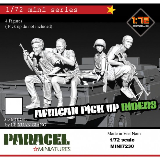 1/72 African Pick-up Rider (4 figures)