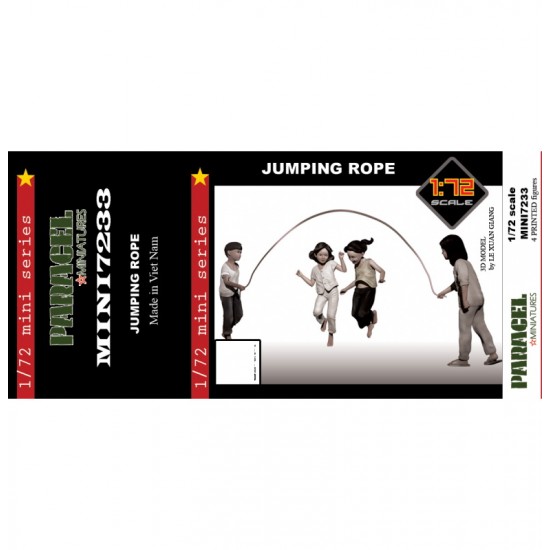 1/72 Vietnam War Civilian Jumping Rope (4 figures) (#PARM-MINI7233 ...