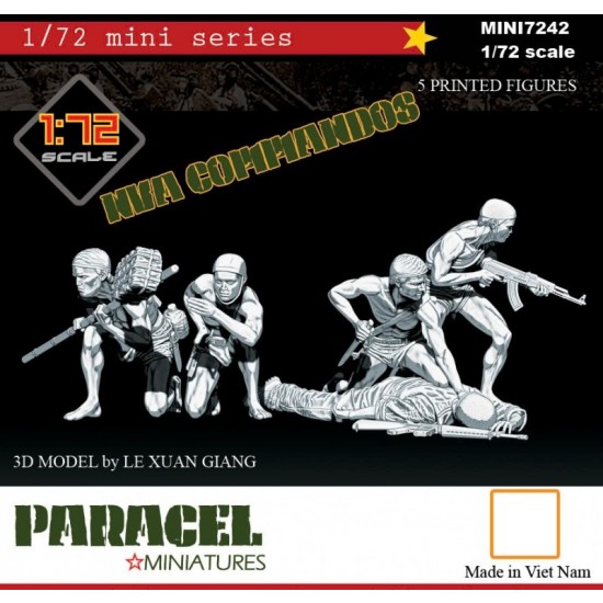 1/72 Vietnam War NVA Commandos (5 figures)