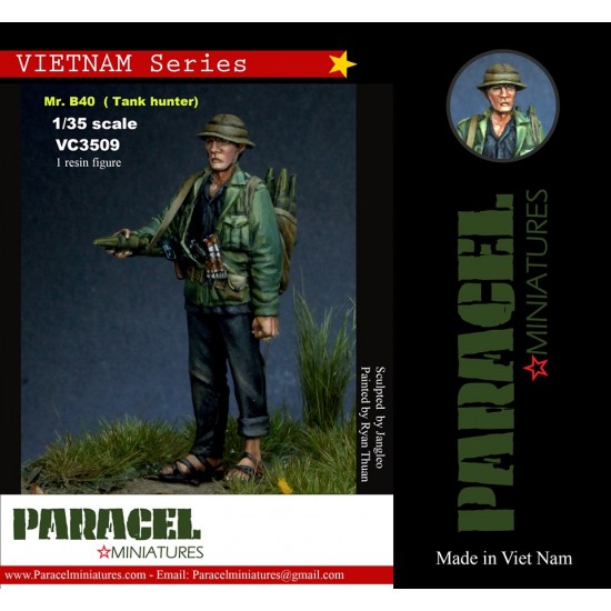 1/35 Vietnam Series - Viet Cong Tank Hunter Mr. B40