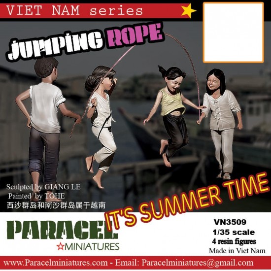 1/35 Vietnamese Kids set - Jumping Rope (4 figures) Paracel Miniatures ...
