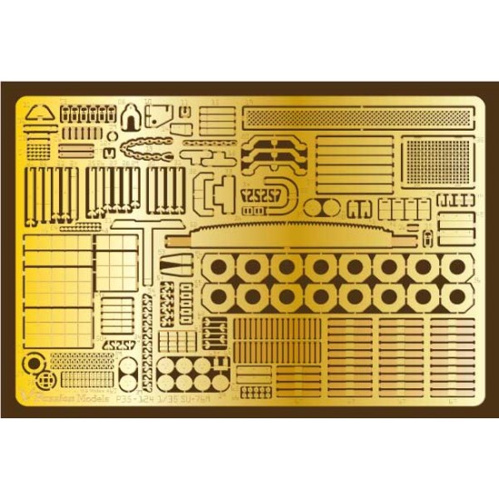 1/35 Russian Self-Propelled Gun SU-76M Photo-Etched Set for Tamiya kit #35348