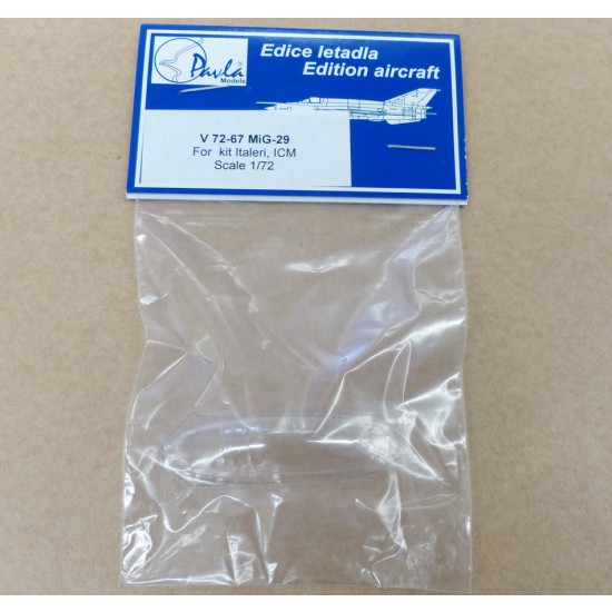 1/72 Mikoyan MiG-29 Vacu-Formed Canopy for Italeri/ICM kit