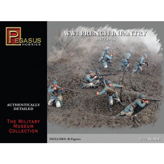 1/72 WWI French Infantry 1917-1918 (40 Figures)