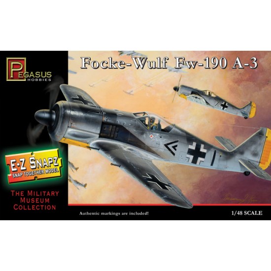 1/48 Focke-Wulf Fw-190A-3 w/Markings (Snap Together)