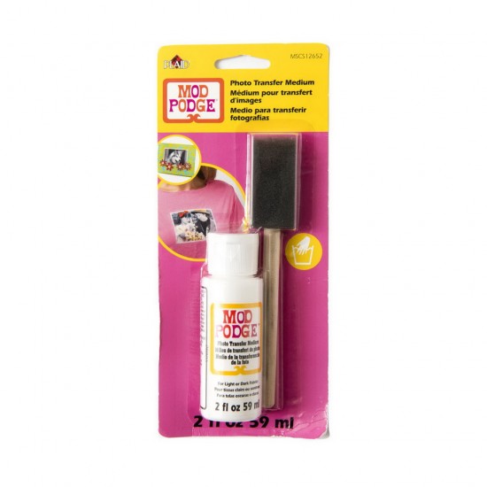 Mod Podge Photo Transfer #Medium (2oz/59ml) w/Sponge Applicator