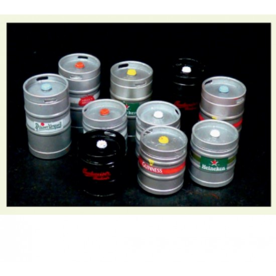 1/35 KEG Beer Barrels (10 resin parts and decals)