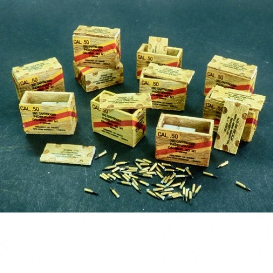 1/48 US Ammunition Boxes w/Cartons for 12.7mm Cartridges