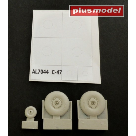 1/72 Douglas C-47 Skytrain Wheels with Cover