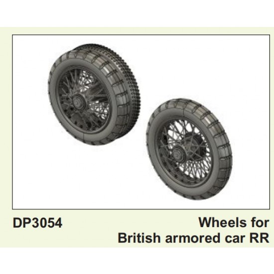 1/35 British Armoured Car RR Wheels Plus Model DP3054