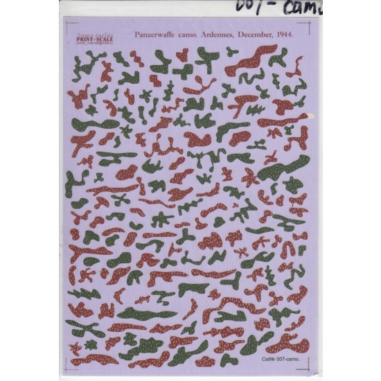 1/72 Panzerwaffe Camo. Ardennes Decals