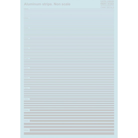 Aluminum Strips Decals