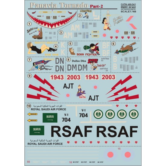 1/48 Panavia Tornado (Part 2, 2 leaf) Decals