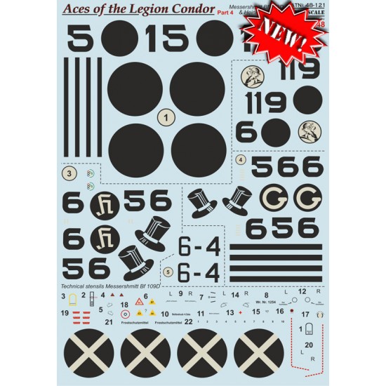 1/48 Aces of the Legion Condor Decals Part 4
