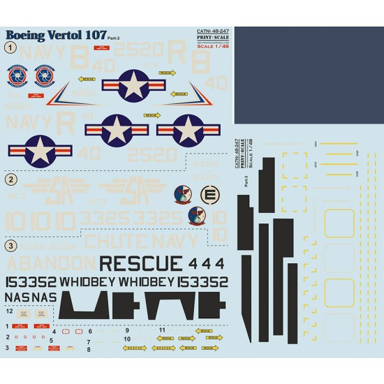 1/48 Boeing-Vertol 107 Part 3 Decal