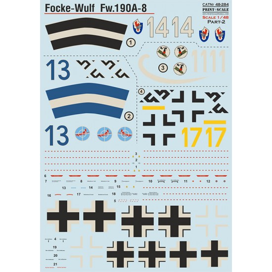 1/48 Focke-Wulf Fw.190A-8 Decal Part 2