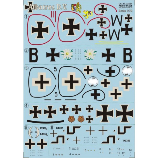 1/72 Albatros D.V. Decals