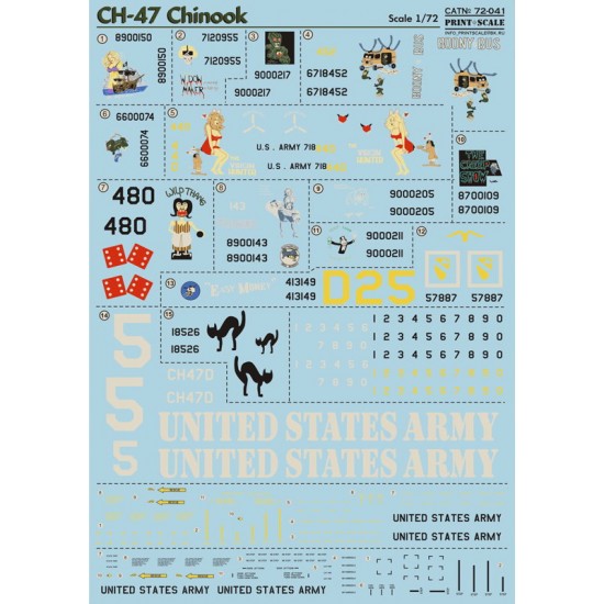 1/72 Boeing CH-47 Chinook Decals