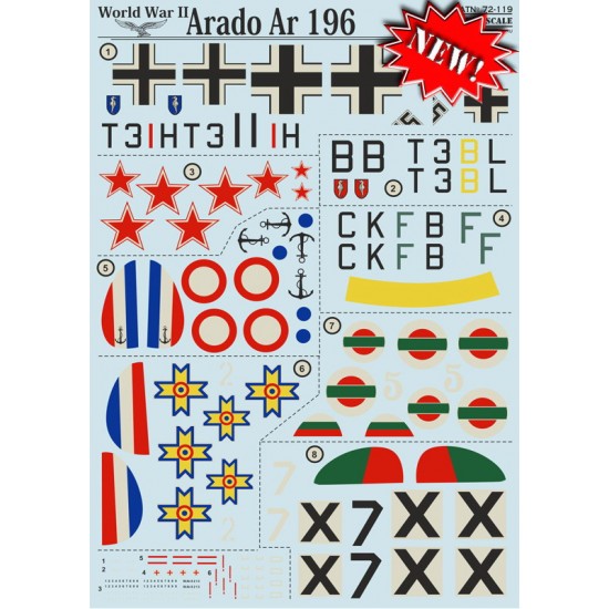 1/72 Arado Ar 196 Decals