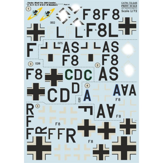 1/72 Focke-Wulf Fw 200 Condor Decals Part 4