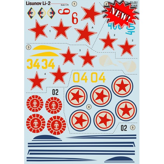 1/72 Lisunov Li-2 Decals 