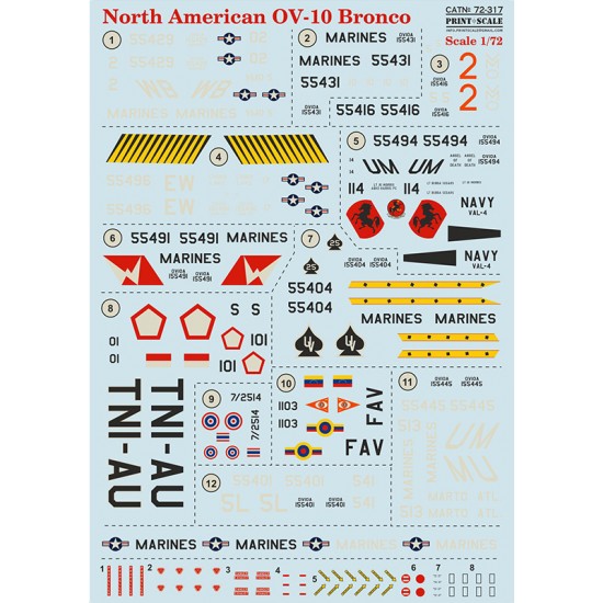 1/72 North American OV-10 Bronco Decals