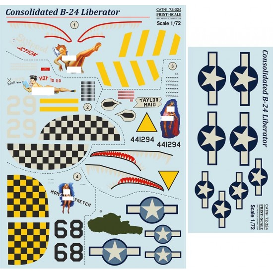 1/72 Consolidated B-24 Liberator Decals