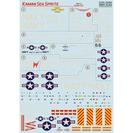 Decals for 1/72 Kaman Sea Sprite. Part 2