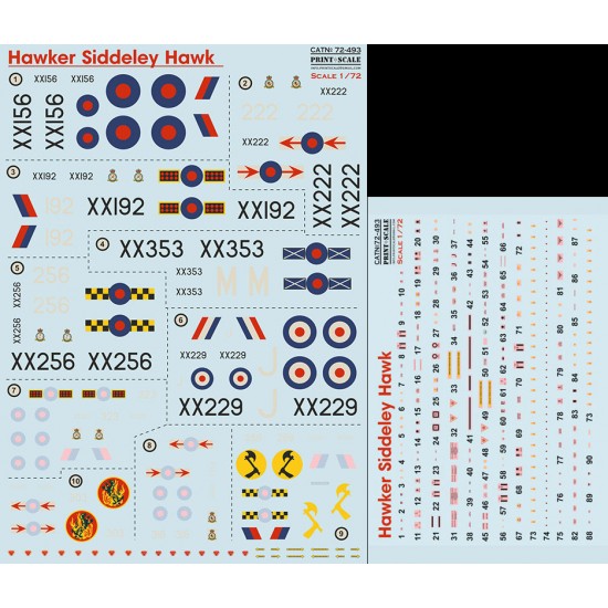 Decal for 1/72 Hawker Siddeley Hawk