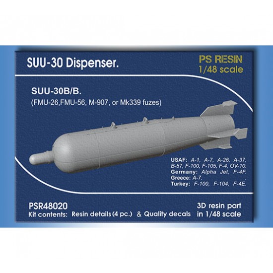 1/48 SUU-30 Dispenser for SUU-30B/B Late (4pcs)