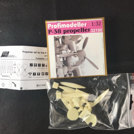 1/32 Lockheed P-38 Lightning Propeller Set for Trumpeter kits