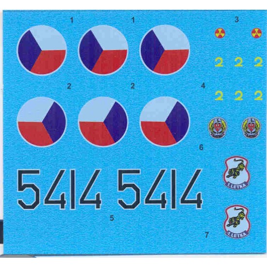 Decal for 1/32 Mikoyan MiG-29A CSSR, CZ Nr.5414