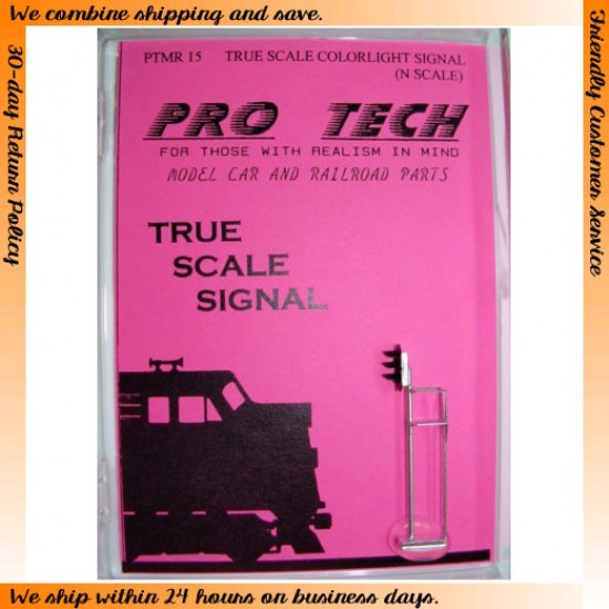 N Scale True Scale Colourlight Signal (Three Lenses in Single Vertical Housing)