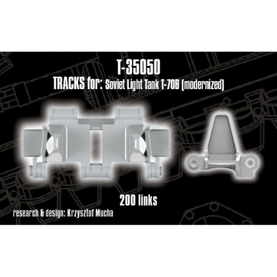 1/35 Tracks for Soviet Light Tank T-70B (modernized)