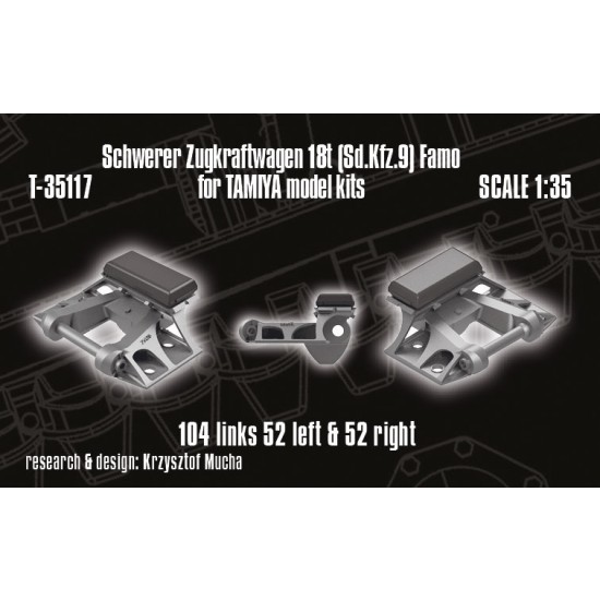 1/35 Schwerer Zugkraftwagen 18t (Sd.Kfz. 9) FAMO Tracks for Tamiya kit