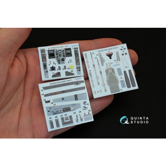 1/32 Mikoyan MiG-29SMT Interior Detail Parts for Trumpeter kits