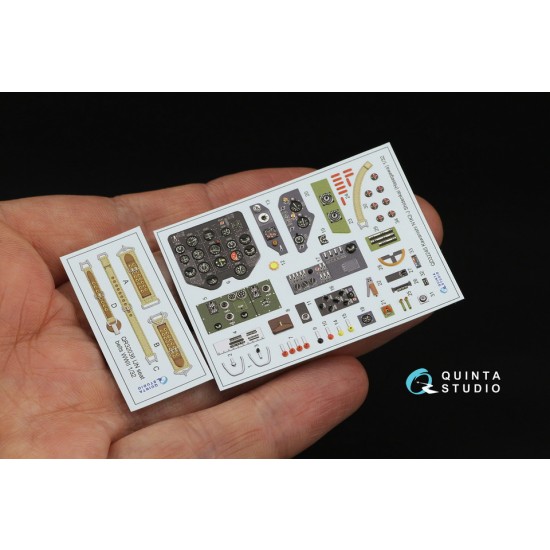 1/32 N1K2-J Shidenkai Interior 3D Decal for Hasegawa kits
