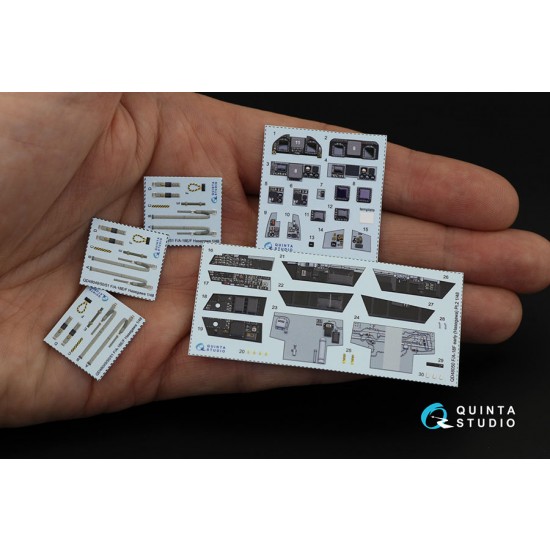 1/48 F/A-18F Super Hornet Early Interior Detail Parts for Hasegawa kits