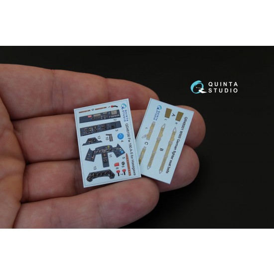 1/48 Focke-Wulf FW 190A-5 Coloured Interior Decals for Hasegawa kit