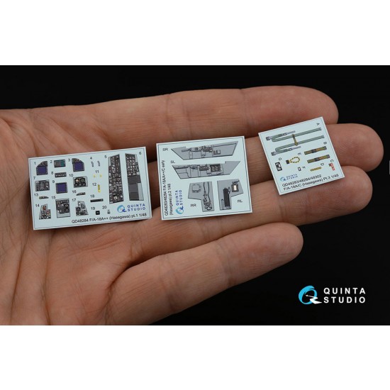 1/48 F/A-18A++ Hornet Interior Detail Parts for Hasegawa kits