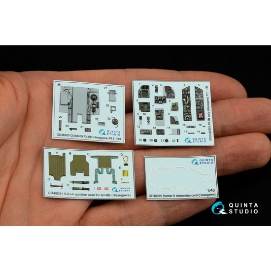 1/48 AV-8B Harrier II Early Interior Detail Parts for Hasegawa kits