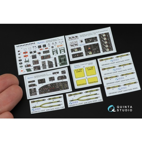 1/48 Boeing B-17F Interior 3D Decal for HK/Eduard kits