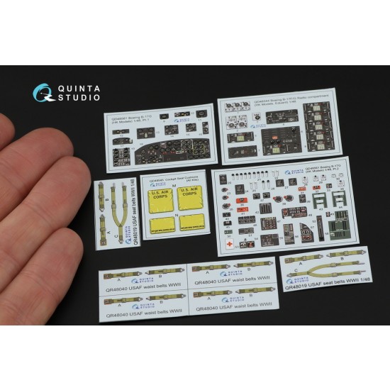 1/48 Boeing B-17G Interior 3D Decal for HK models