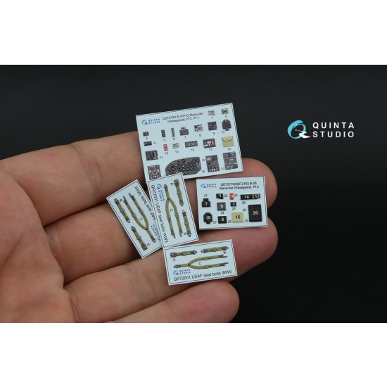 1/72 B-26F/G Marauder Interior 3D Decal for Hasegawa kits