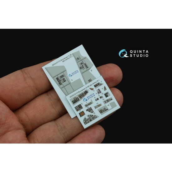 1/72 Blackburn Buccanneer S.2B Late Interior 3D Decal for Airfix kits (small version)