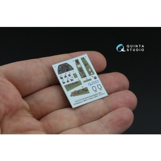 1/72 Bristol Beaufighter Mk.I Interior 3D Decal for Hasegawa/MPM/Hobby2000 (small)
