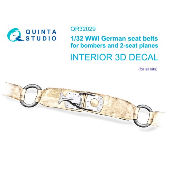 1/32 WWI German Seats Belts for Bombers