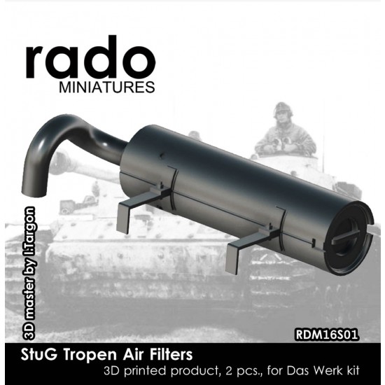 1/16 StuG Tropen Air Filters for Das Werk kit