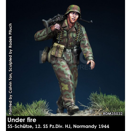 1/35 "Under Fire" WSS MG Schutze, 12. SS-Pz.Div. HJ, Normandy 1944
